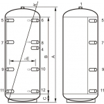 Concept 0WT-1500-00 hőcserélő nélküli puffertartály - 1500 literes